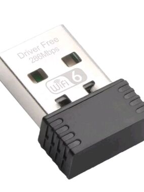 Lot of 4 Mini USB Wi-Fi 6 Adapters | 286Mbps Wireless Network Dongle Pack (New)